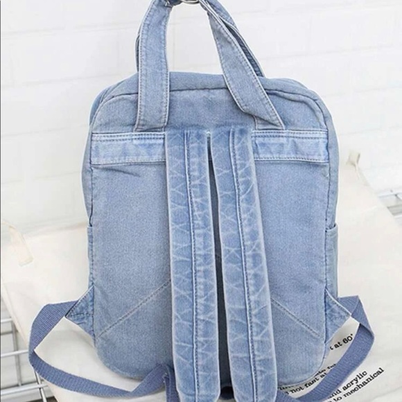 FRONT POCKET DENIM BACKPACK - Picture 2 of 3